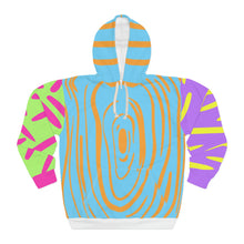 Load image into Gallery viewer, Stylish Color Block Hoodie Based on Original Print "Shoes"