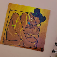 Load image into Gallery viewer, Holographic Kintsugi-Inspired Vinyl Sticker
