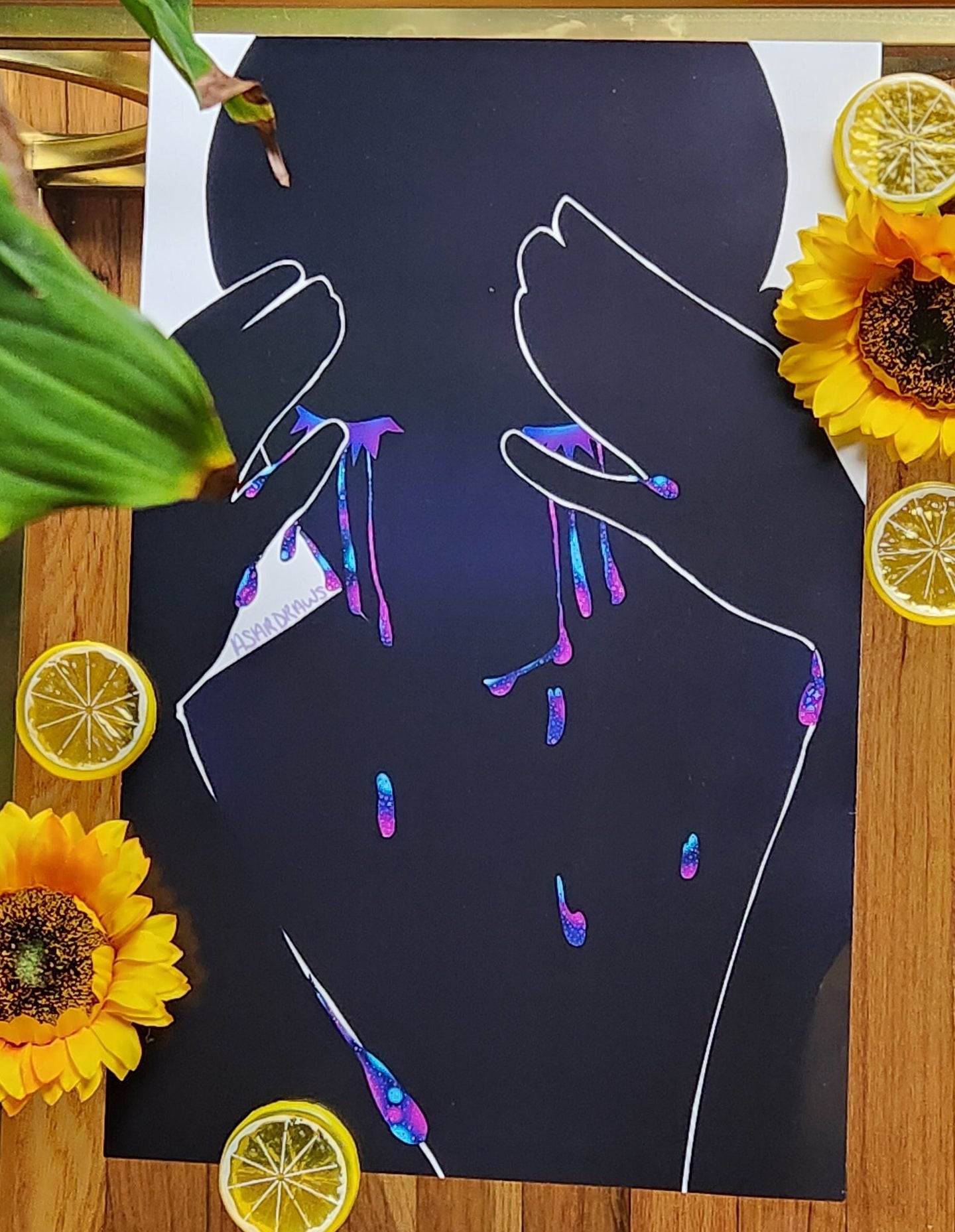 Galaxy Tears Print l Emotional Healing Art