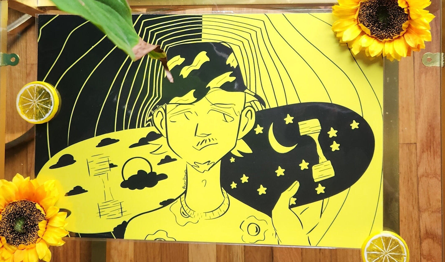 Skater Boy Print l Day and Night l Bacon and Eggs