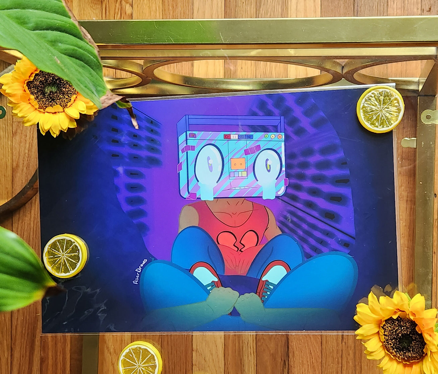 BoomBox Print l Heartbroken l Emotional Art