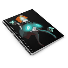 Load image into Gallery viewer, Blue Chain Chimpette Spiral Notebook - Ruled Line
