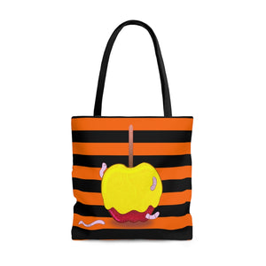 Tick or Treat bag of All Candy No Apples of AOP Tote Bag